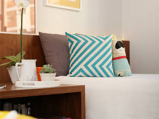 Dormitório AD, Duda Senna Arquitetura e Decoração Duda Senna Arquitetura e Decoração Modern Bedroom