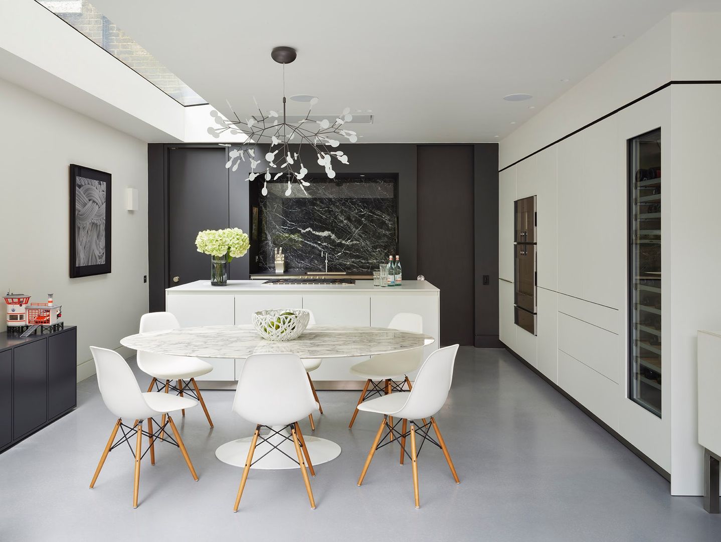 Cocina "El Sauce" Interia Kitchen units Marble Cocinas,Diseño de Cocinas,Cocinas Modernas,Diseño de Interiores,Remodelaciones,Arquitectura