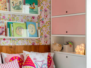 QUARTO DE MENINA, Raquel Junqueira Arquitetura Raquel Junqueira Arquitetura Modern Kid's Room Wood Wood effect