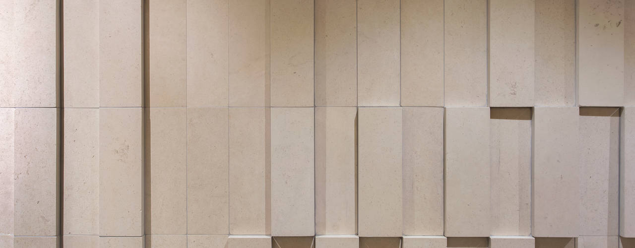 Pormenor do mural atelier B-L Commercial spaces Limestone Gastronomy