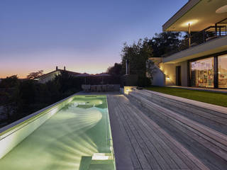 Objekt 357, meier architekten zürich meier architekten zürich Modern Pool Wood Wood effect