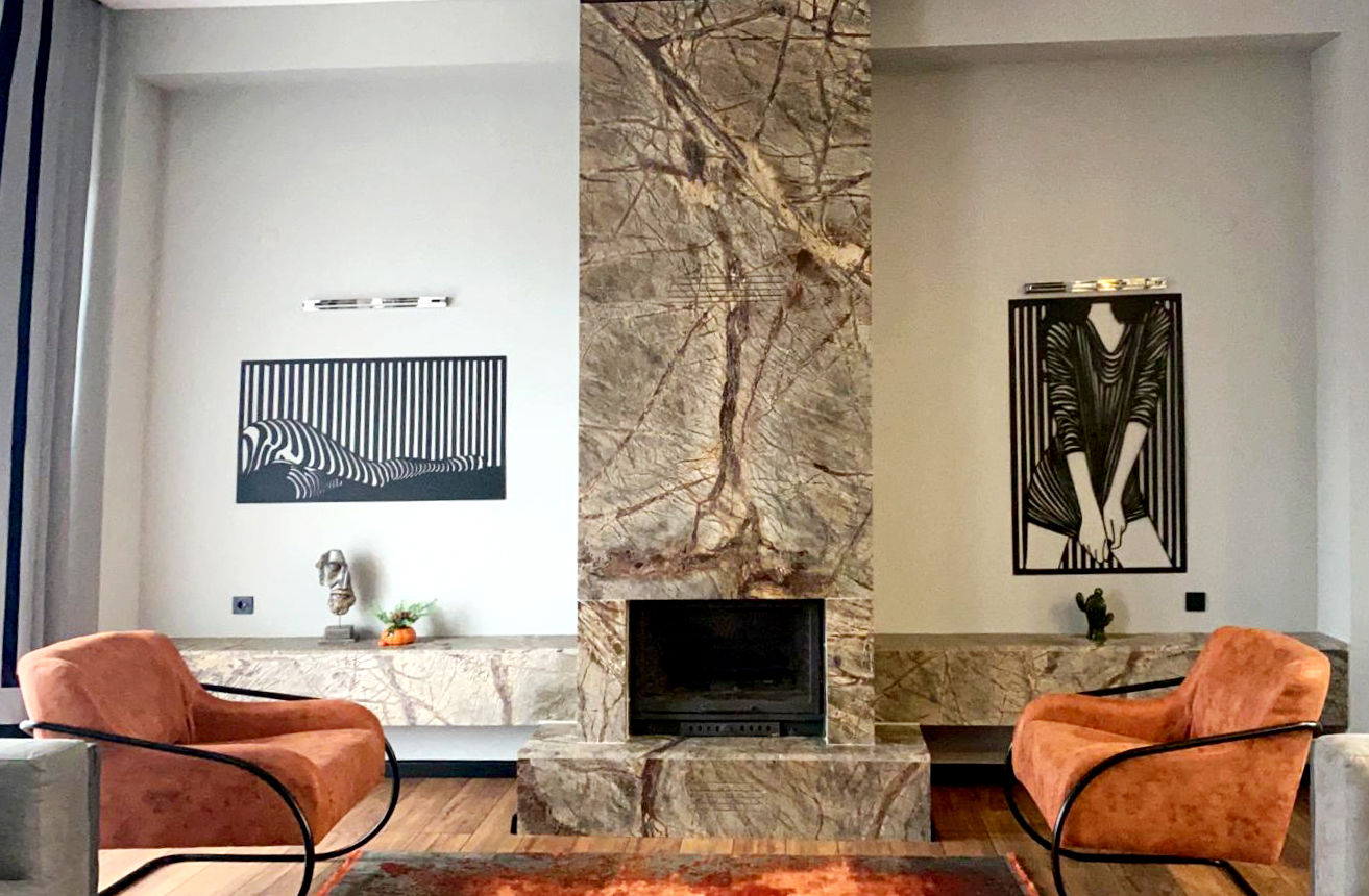 Fireplace homify Modern Walls and Floors fireplace