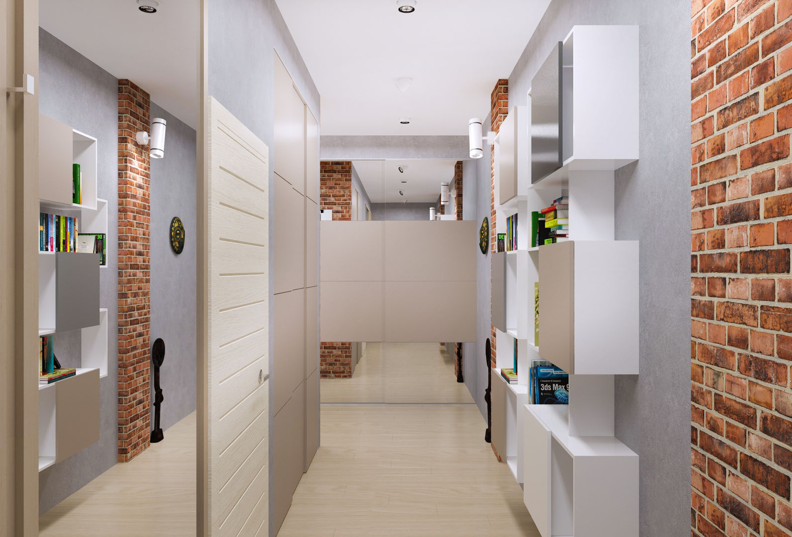Холл homify Minimalist corridor, hallway & stairs
