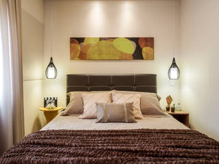 Apartamento Santo André, Amanda Pinheiro Design de interiores Amanda Pinheiro Design de interiores Modern Bedroom