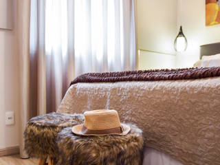 Apartamento Santo André, Amanda Pinheiro Design de interiores Amanda Pinheiro Design de interiores Modern Bedroom