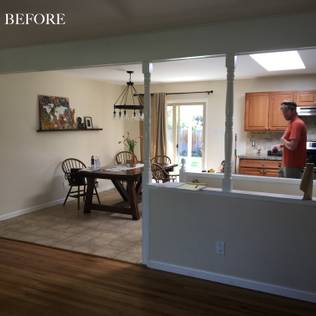 Before and after: this renovated ranch kitchen beautifully blends rustic with modern