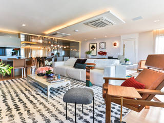 Edificio Vila do Mar, Bloom Arquitetura e Design Bloom Arquitetura e Design Modern Living Room