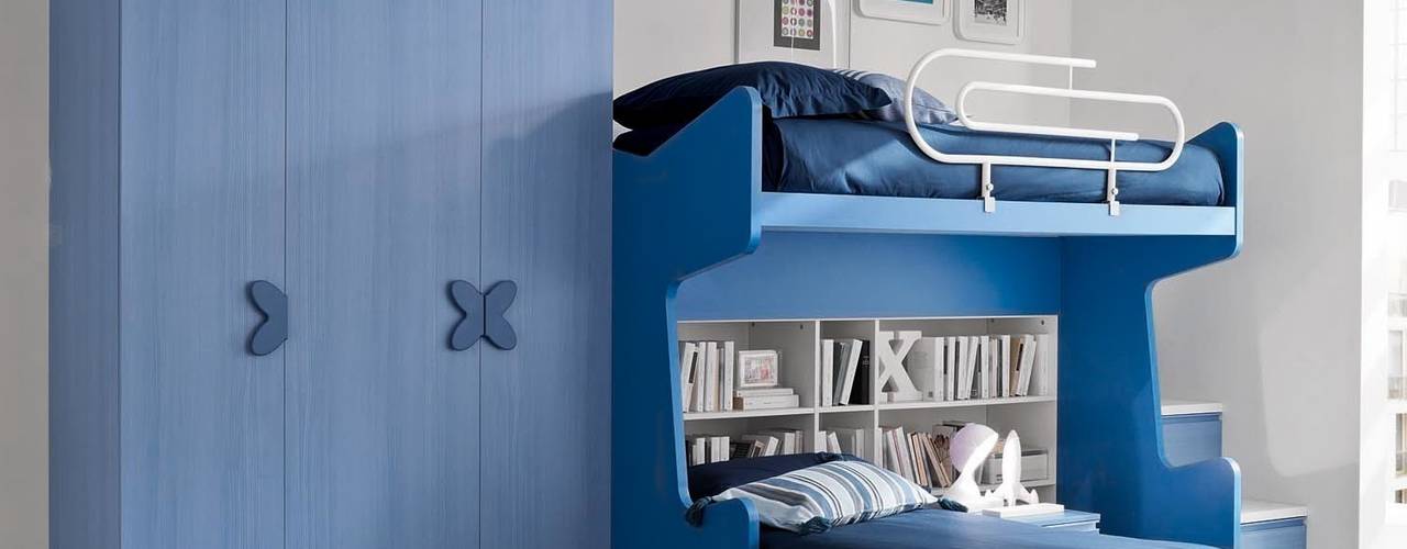 'Blue' Children's bedroom furniture set by Siluetto homify Modern Kid's Room Beds & cribs