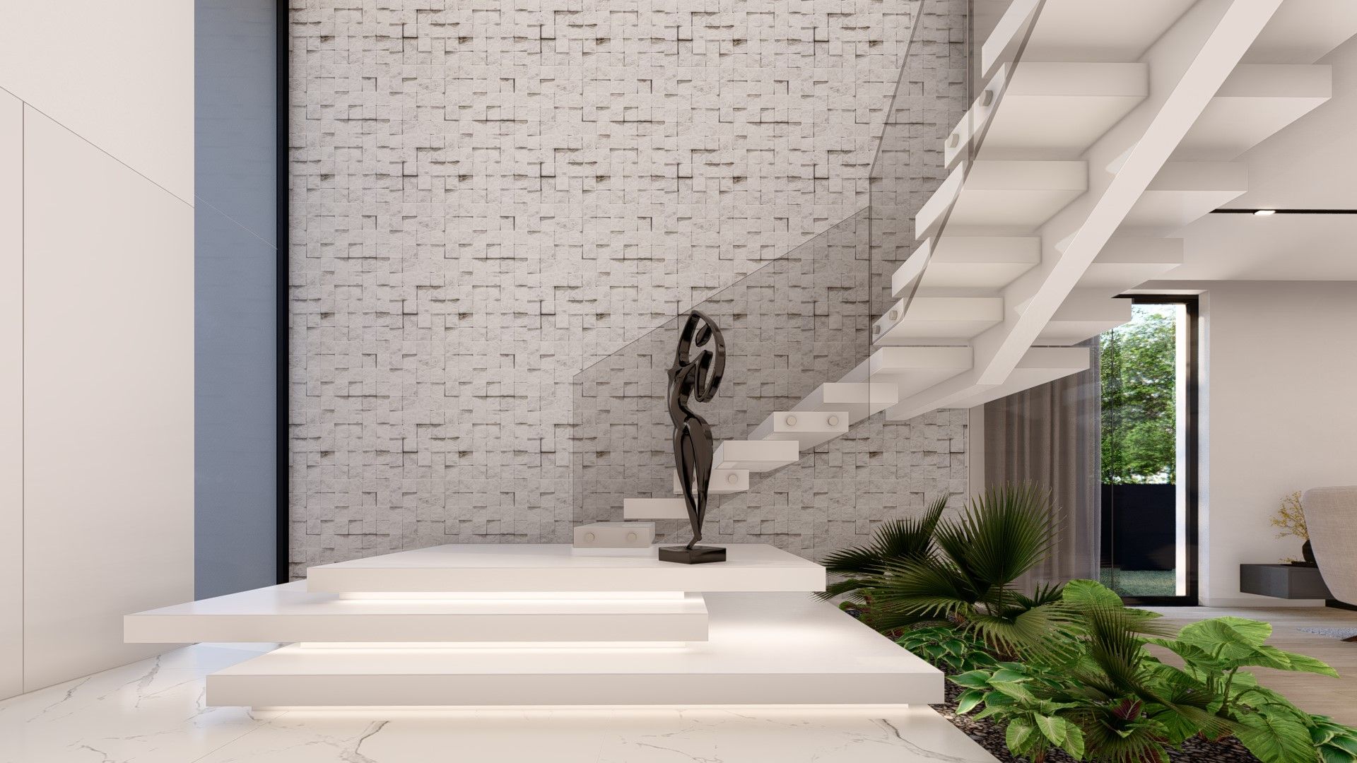 Casa da Barca Miguel Zarcos Palma Stairs