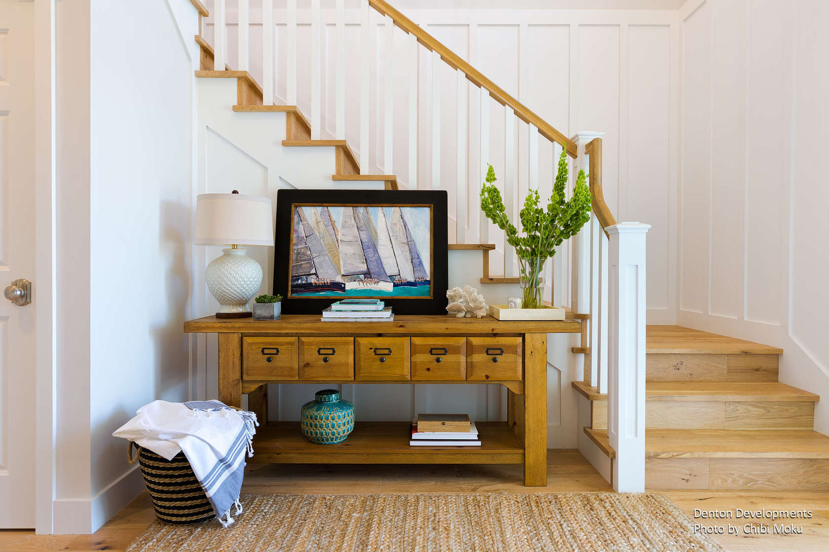 Denton Developments - Coastal Plantation - Interior 11 Chibi Moku Architectural Films Modern Corridor, Hallway and Staircase Concrete interior design,foyer,entry,entryway,design,decor. hall,stairs,staircase,modern,modern design