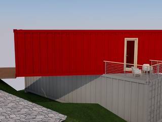 Casa Container (Modelo), Engenharia expressa Engenharia expressa Modern Houses Iron/Steel