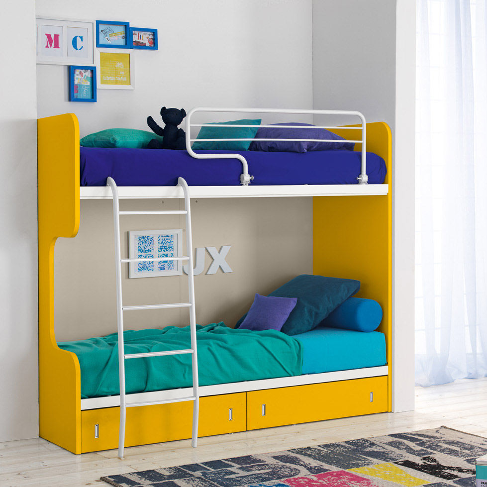 'Genio III' Modern kid's bunk bed by Corazzin homify Modern Kid's Room Wood Wood effect Beds & cribs
