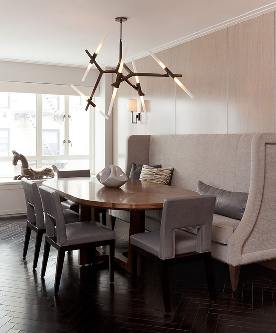 Bespoke bachelor pad park avenue, NYC, Darci Hether New York Darci Hether New York Modern Dining Room