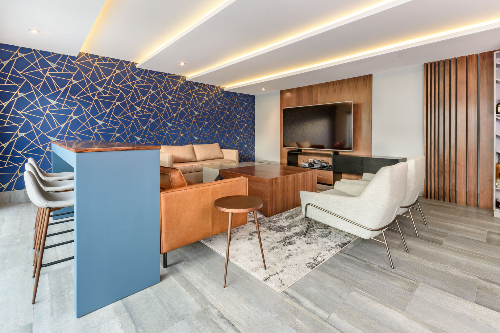 SALA BAR Estudio Tanguma Modern Living Room