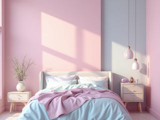 Pastel-colored bedroom, Desirée Vaquier_homify Desirée Vaquier_homify Teen bedroom