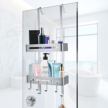 Shower Shelf Hanging Press profile homify Minimalist style bathroom Producto, Rectángulo, Estantería, Silla, Propiedad material, Líquido, Estante, Vidrio, Techo, Diseño