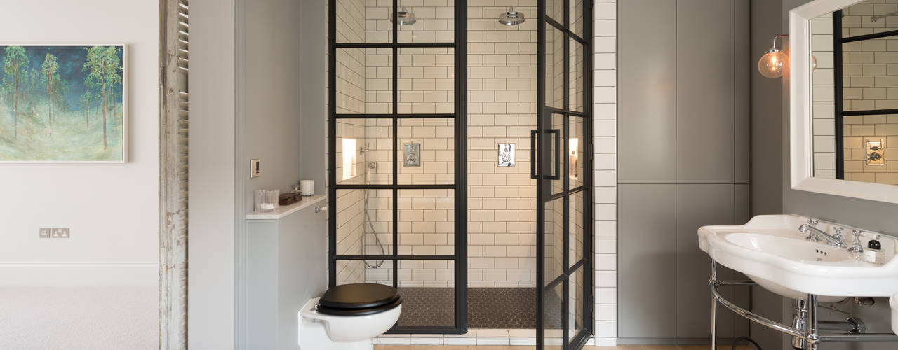 Shower room homify Modern Bathroom Property,Plumbing fixture,Building,Fixture,Sink,Bathroom,Lighting,Tap,Wood,Interior design