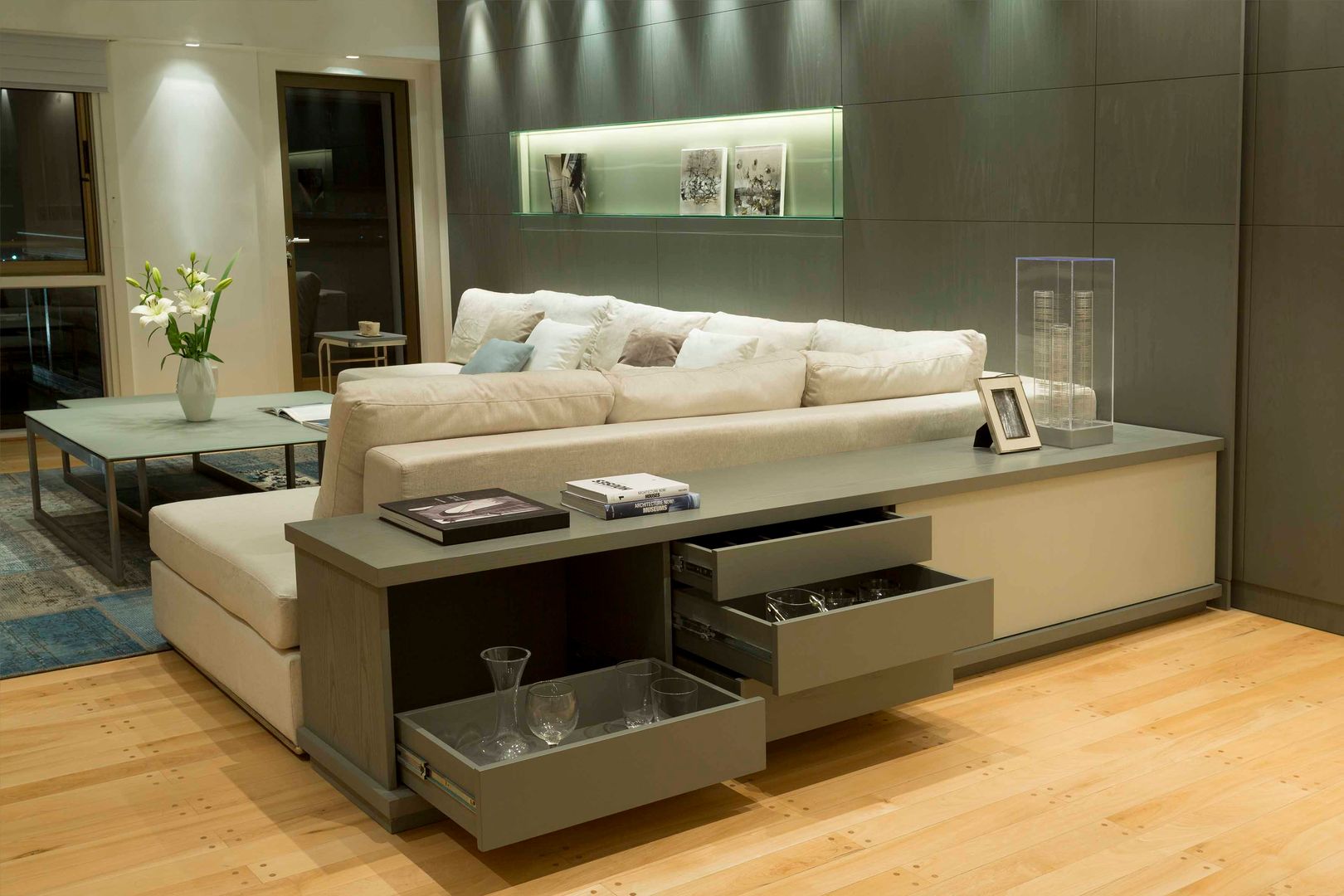 Inspired by Brukman Chechik, LIVE IN LIVE IN Modern Living Room