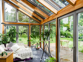 BV IM RAUSCH, HANAU - GROSSAUHEIM Büro für Architektur und Denkmalpflege Modern Conservatory Wintergarten, alternativ, Photovoltaik, Integration, Technik, Muster, Gestaltung, Nutzen, Ästhetik