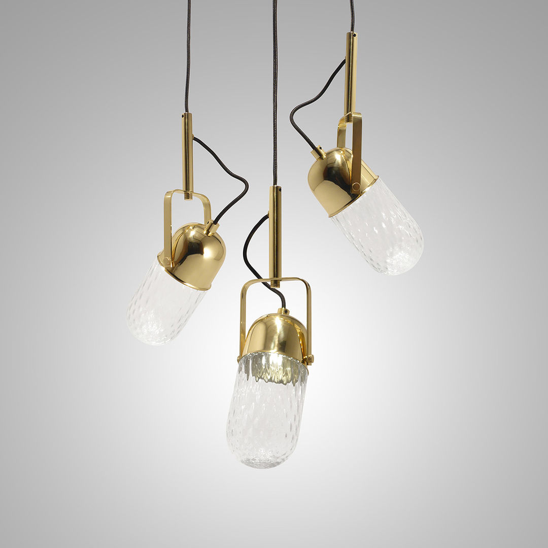 THE MIC, pendant lamps. PURA MESTRIA Living room Copper/Bronze/Brass Lighting