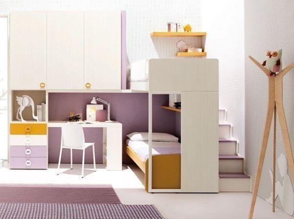'Pink' Contemporary girls bedroom furniture set by Clever homify Modern Kid's Room Beds & cribs