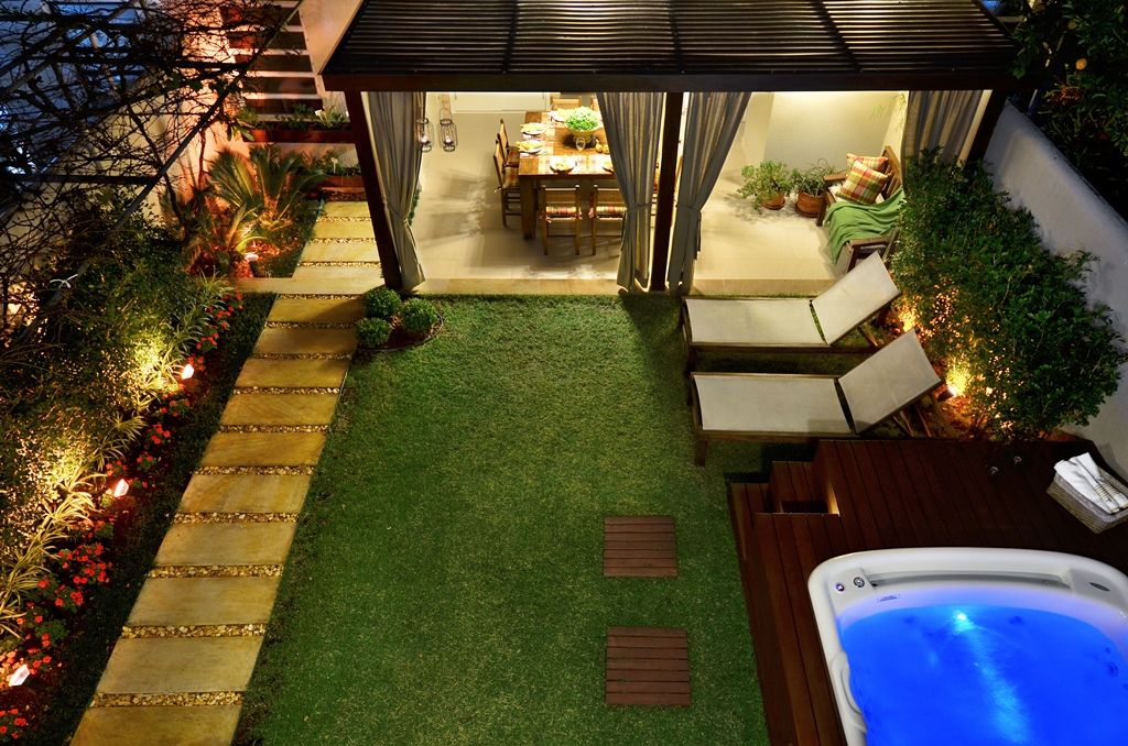 homify Rustic style garden Textile Amber/Gold Lighting