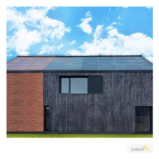 The Elegant Two-Colored Solar Roof By SunRoof
