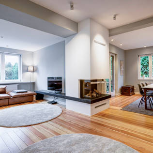 A single detached house with an ingenious lighting concept