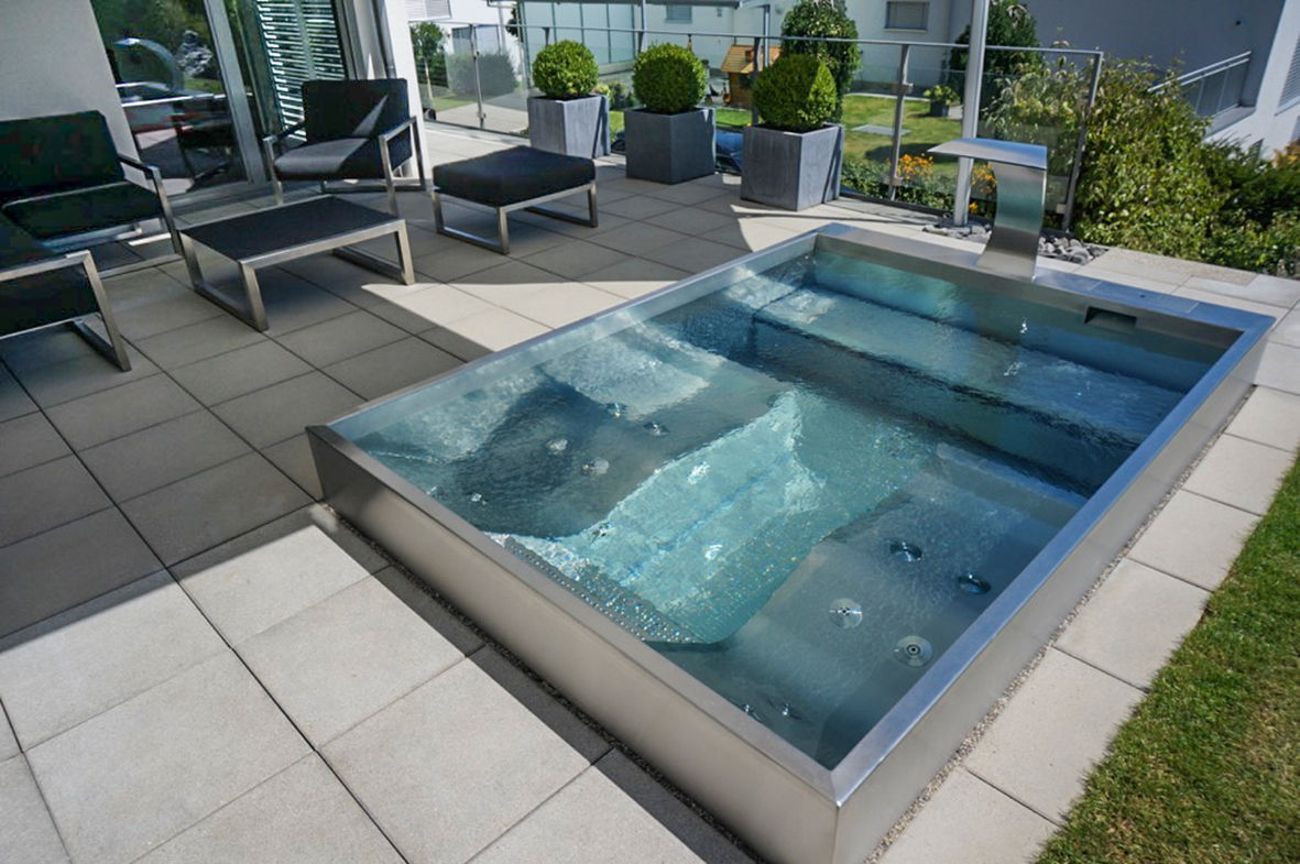 POLYTHERM Edelstahl-Whirlpool Polytherm GmbH. Modern Pool