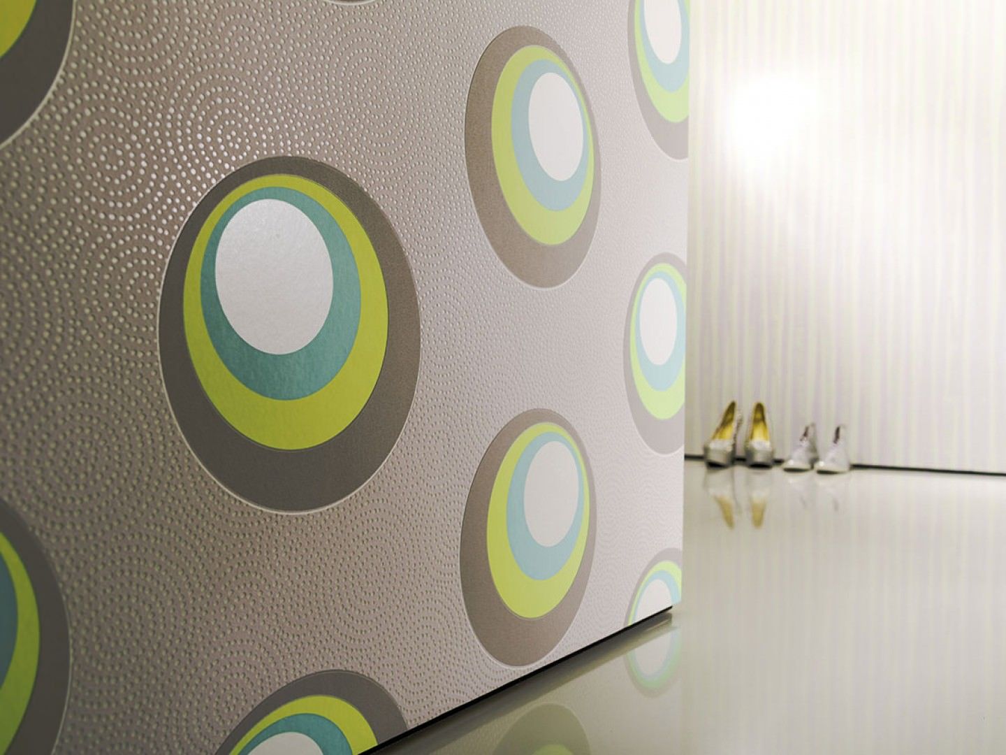 Priska homify Walls soggiorno, salotto, cucina, camera da letto, camera per bambini, vintage, carta da parati retrò, retro, anni 70, carta da parati anni 70 vintage, carta da parati stile vintage, stile retrò, tappezzerie retrò