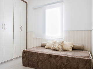 Apartamento São Bernardo, Amanda Pinheiro Design de interiores Amanda Pinheiro Design de interiores Modern Bedroom