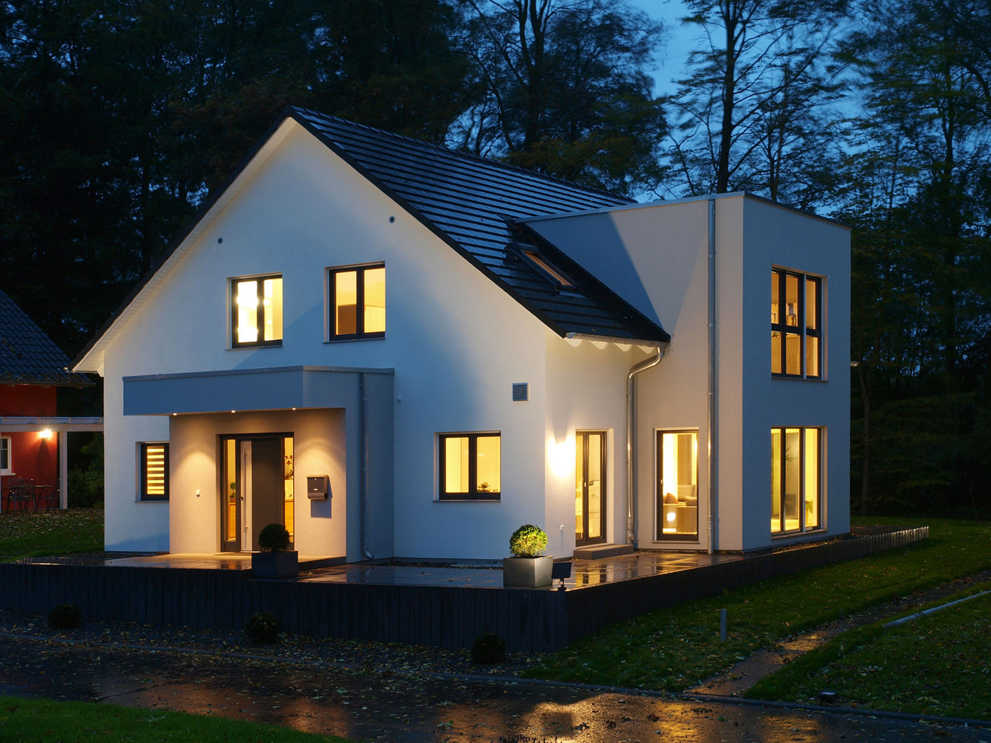 modern by Schwabenhaus GmbH, Modern Fertighaus,Musterhaus,Schwabenhaus,Neubau,bauen