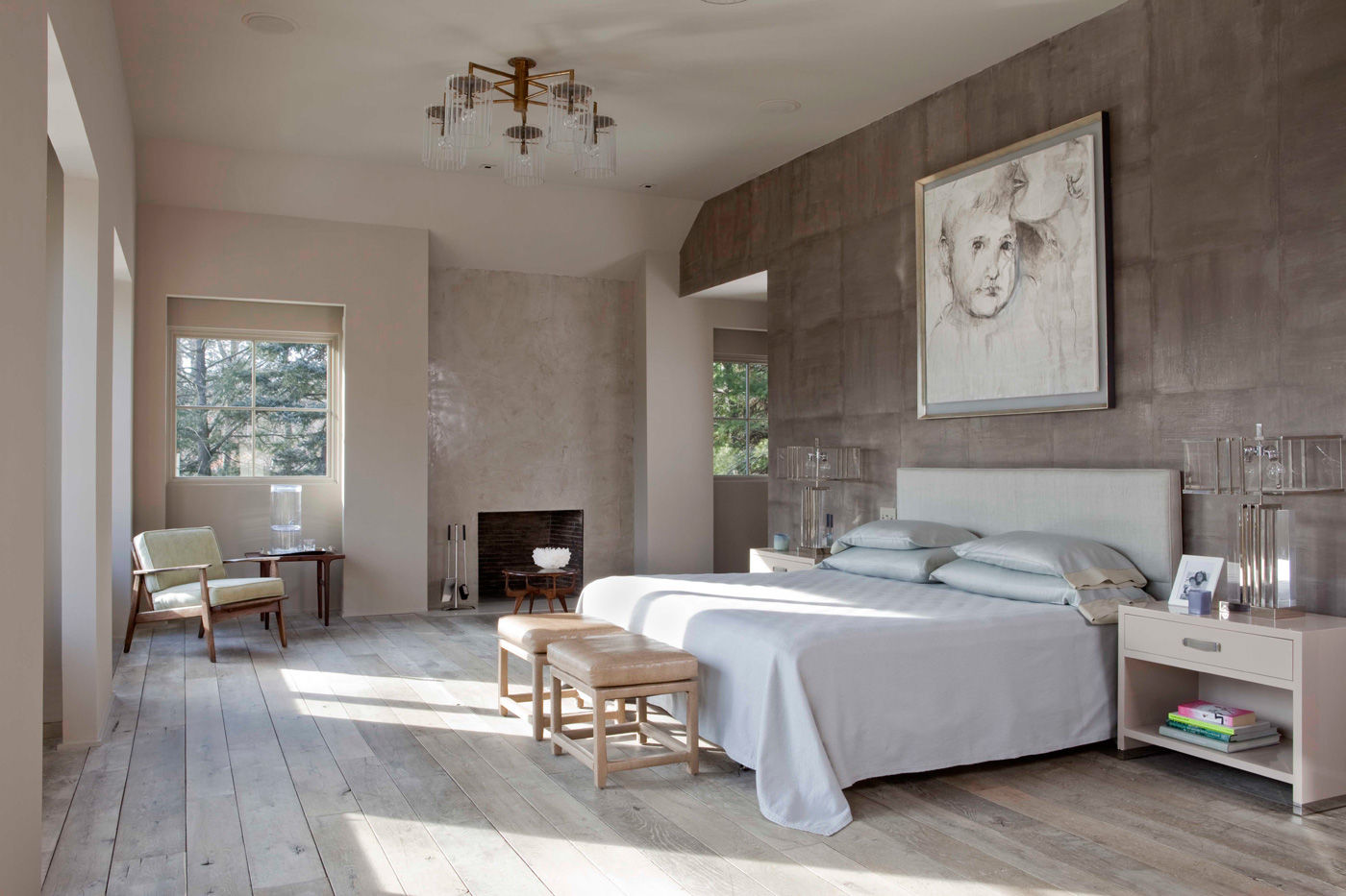 Plunkett Place andretchelistcheffarchitects Modern Bedroom addition,contemporary,modern,glass wall,natural light,picture window,sunroom,contemporary stairs,glass hallway